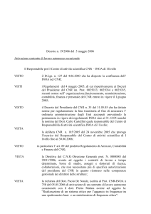 Decreto 19 attivazione contratto Malara