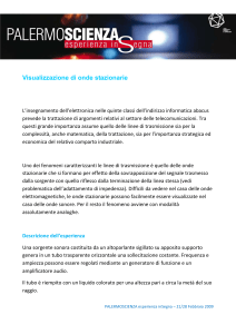 Visualizzazione di onde stazionarie