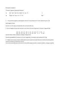 Esercitazione esame 03
