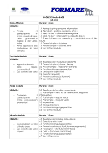 INGLESE livello BASE