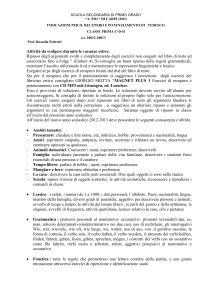 recupero Classe I - Istituto Comprensivo Carpi Centro