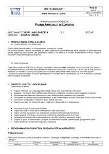 Piano Annuale di Lavoro
