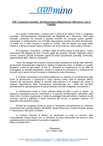 XVIII Congresso mondiale dell`Associazione Magistrati per i