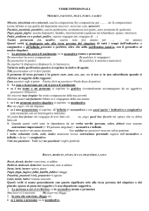 verbi impersonali - Blog-ER
