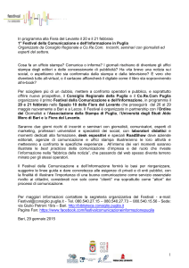 Comunicato stampa