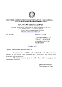 MINISTERO DELL`ISTRUZIONE, DELL`UNIVERSITA` E DELLA