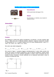 Verifica della legge di Ohm generalizzata