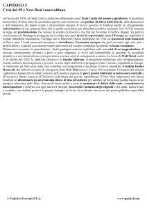 La crisi del 1929 e il New Deal