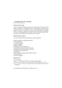 Metodologia della ricerca psicologica