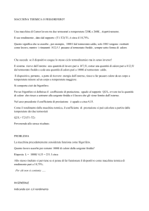 macchina termica o frigorifero