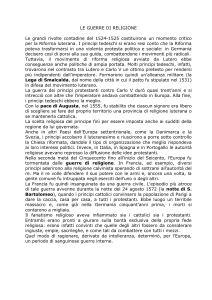 le guerre di religione - 3Bcorso2012-13