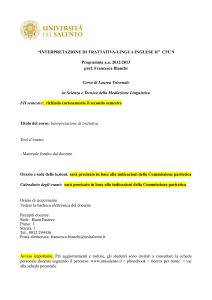 “Lingua e cultura Lingua giapponese I con prova scritta” CFU 12