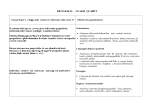 Geografia Classi 4