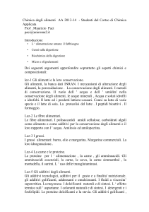 Chimica degli alimenti AA 2013-14 - Studenti del Cortso di Chimica