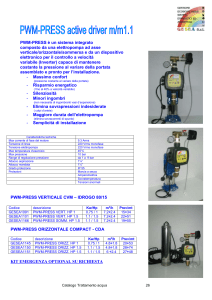 PWM-PRESS è un sistema integrato composto da una elettropompa