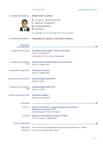 Europass CV - Ordine ingegneri della Provincia di Roma