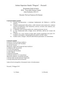 Programmazione di Filosofia in III A Liceo scientifico a