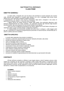 obiettivi generali