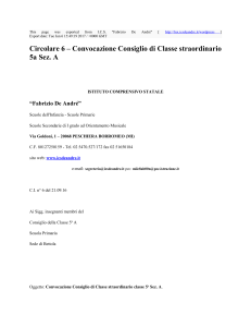 Circolare 6 – Convocazione Consiglio di Classe straordinario 5a