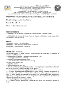 Italiano 1 I svolto