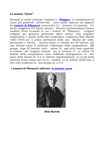 I numeri di Fibonacci in musica
