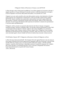 Il Rapporto Ombra sul Razzismo in Europa