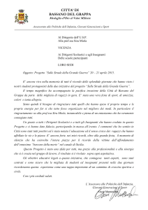 Lettera ringraziamenti