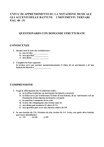 unita` di apprendimento 01: la notazione musicale
