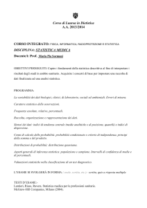corso integrato: fisica, informatica, radioprotezione e statistica