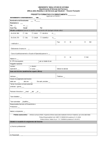 Progetto Formativo e di Orientamento