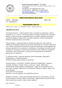 Progr. svolto matematica 1GA 15-16Marretti