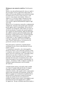 Dialogo per una memoria condivisa