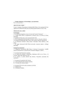 Teologia dogmatica 2 (Ecclesiologia e sacramentaria)