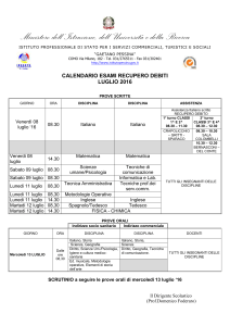 CALENDARIO ESAMI RECUPERO DEBITI 2015-16_ DA