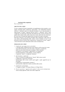 Sociologia della complessità