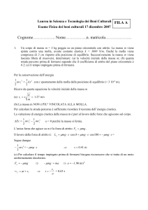 Laurea in Scienza e Tecnologia dei Beni Culturali