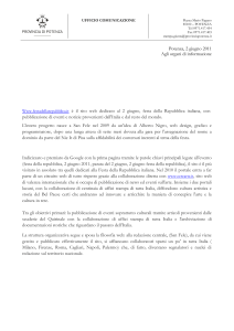 Scheda su sito - Provincia di Potenza