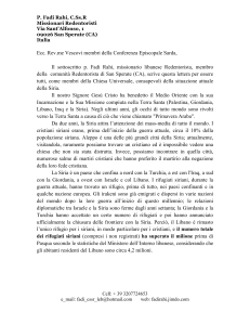 P. Fadi Rahi, C.Ss.R Missionari Redentoristi Via Sant`Alfonso, 1