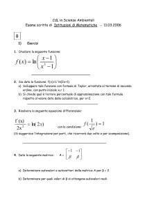CdL in Scienze Ambientali e Scienze dei Materiali