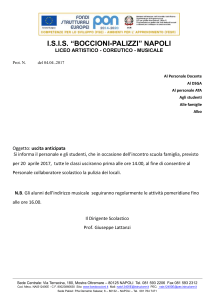 uscita anticipata Incontro scuola famiglia - Boccioni
