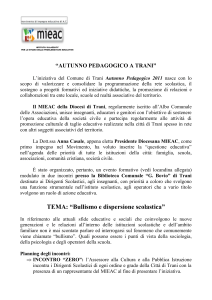 Autunno pedagogico a Trani