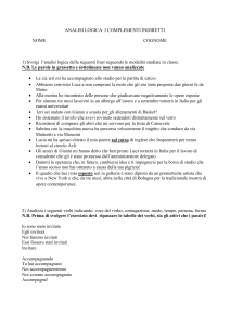 LAVORO INDIVIDUALIZZATO DI GRAMMATICA