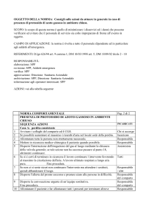 Protossido di azoto in elevata concentrazione in ambiente chiuso