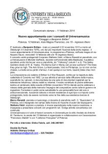 Comunicato stampa