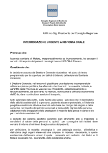 leggi l`interrogazione per intero - Consiglio Regionale della Basilicata