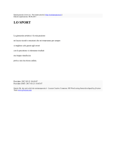 LO SPORT : Noi siamo poesia : http://noisiamopoesia.it