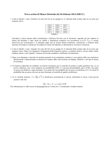 Prova scritta di Misure Elettriche MECC 26 febbraio 2014