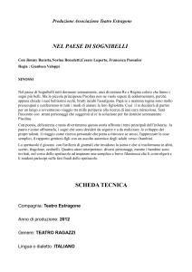 Scheda Tecnica Spettacolo