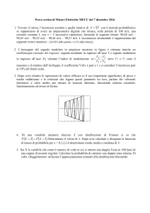Prova scritta di Misure Elettriche MECC 7 dicembre 2016