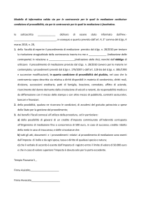 Informativa al cliente - Ordine degli Avvocati di Tempio Pausania